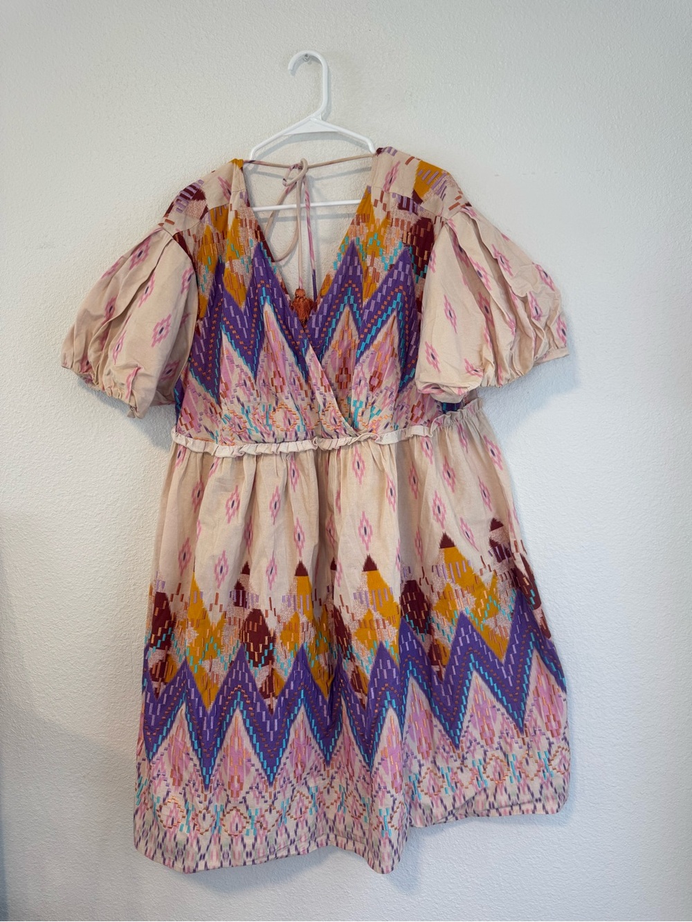 Anthropologie Not So Serious Abstract Embroidered Mini Dress 2X - Picture 3 of 13